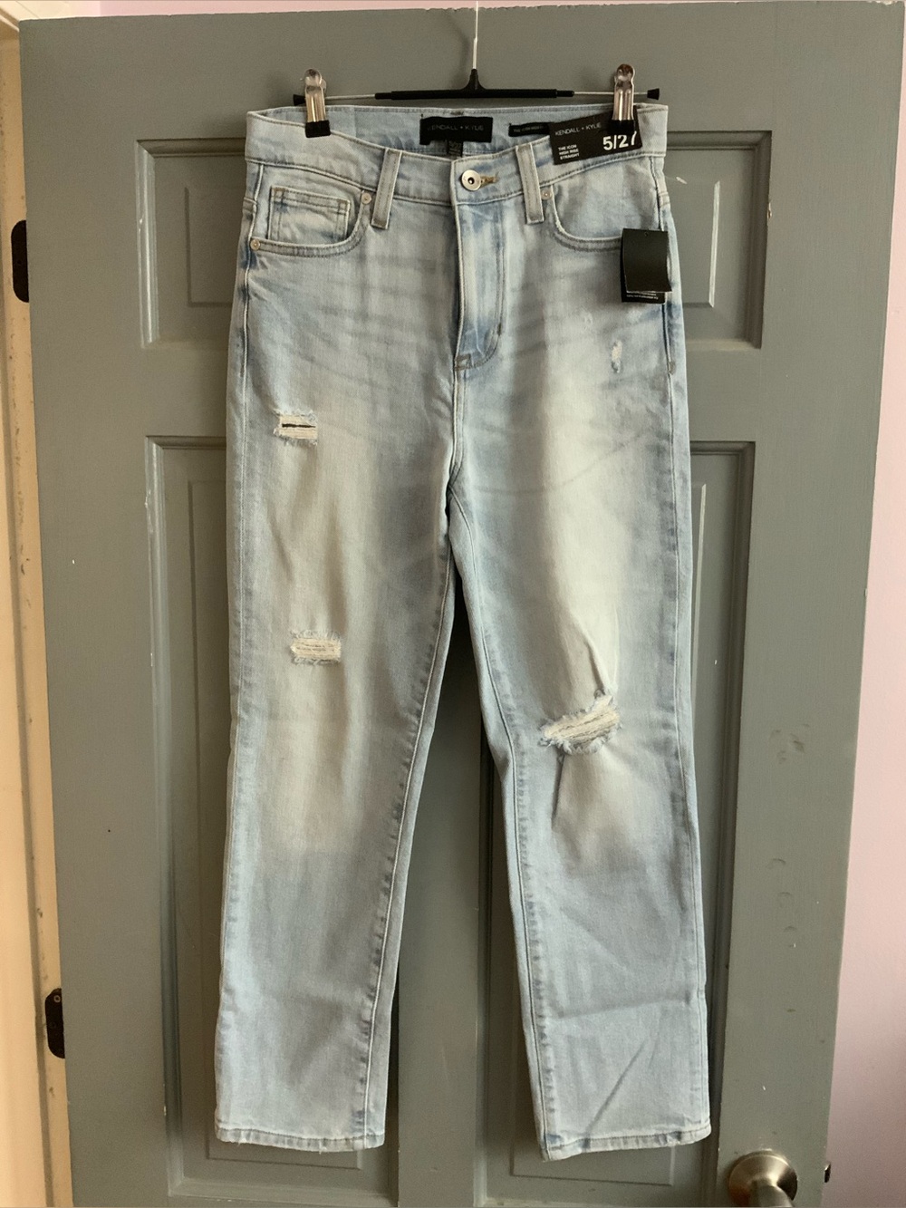 Kendall & Kylie Light Blue Distressed Skinny Jeans